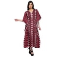 thumbnail image 3 of Moomaya Kaftan de Plage, Paréo de Bikini, Robe Longue Maxi Caftan pour Femmes, 3 of 6