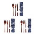 thumbnail image 4 of Maytalsory Set School Student Chopstick Fork Spoon Flatware with Storage Bag Type 6 3Set, 4 of 6