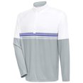thumbnail image 2 of Antigua Men's Bender 1/4-Zip Golf Performance Pullover, X-Large White/Sky, 2 of 2