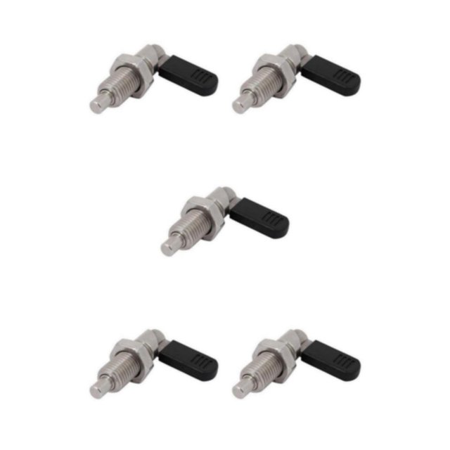 maskred Ventouses d'Indexation Durables en Acier Inoxydable de Type L, Filetage Fin, Boulons de Verrouillage Argent M20-10 5Ensemble