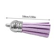 thumbnail image 2 of 28 Pieces Keychain Charms Creative Delicate Keyring Pendant Tassels Simple Handbag Decor Tassel Craft Decoration DIY Accessory Light purple, 2 of 8