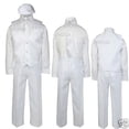 thumbnail image 1 of Ensemble 5 Pcs Blanc Garçon Bébé Nourrisson Tout-Petit Église Baptême Christening Gilet Tenue, 1 of 5