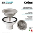 thumbnail image 4 of Kraus PST1-BR Kitchen Sink Basket Strainer, Brown, 4 of 5