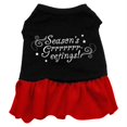 thumbnail image 1 of Seasons Greetings Screen Print Dress Black With Red Xxl (18), 1 of 2