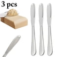thumbnail image 1 of Coofit Cheese Spreader Plating Stainless Steel Butter Flatware Kitchen Spreader for Jam, 1 of 10