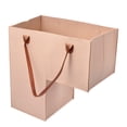 thumbnail image 1 of Chmadoxn Malles de Rangement, Panier d'Organisateur d'Escalier Panier d'Escalier en Forme Pliable Poignée en Cuir Synthétique Panier d'Escalier Économise de l'Espace Lessive Jouets Rangement d'Escalier Rangement d'Escalier, 1 of 2