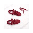 thumbnail image 4 of Lacets de Chaussures Extra Larges pour Femmes, Lacets Plats en Ruban Satiné pour Espadrilles, 2 Paires, Rouge Foncé, 110 Cm/43,3 Pouces, 4 of 4