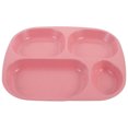 thumbnail image 2 of 1Pcs Plates with Dividers Pink Square Wheat Straw Durable for Children, 2 of 8