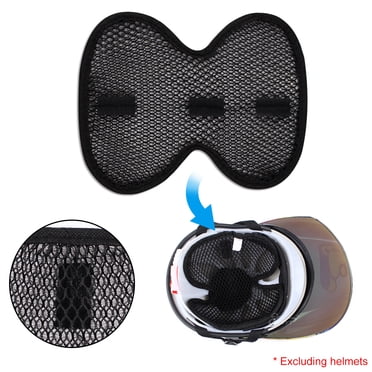 Doublure de casque de moto, coussin de casque respirant respirant anti-transpiration, coussin intérieur réutilisable et lavable pour le casque, casque de vélo