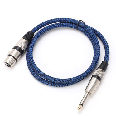 Garosa 6.5 TS to Female 6.35 Audio Cable XLR Microphone Guitar Oxygen‑Free Copper for Mixer,6.5 TS Cable,6.35 Audio Cable