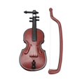 thumbnail image 4 of HILABEE Instrument de Musique Miniature Maison de Poupée 1/12 Mini Meuble Jouet pour Maison de Jeu Violon, 4 of 9