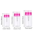 thumbnail image 2 of MVRLSH Storage Containers Push Down Empty Lockable Dispenser Bottle For Alcohol Nail Polish Remover & Makeup Remover, 2 of 4