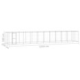 thumbnail image 4 of vidaXL Outdoor Dog Kennel Galvanised Steel 26.62 m², 4 of 4