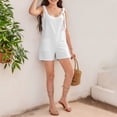thumbnail image 2 of FAOWME Girls Solid Colored Short Overalls Kids White 11-12Years, 2 of 8