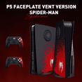 thumbnail image 3 of Console Covers for PlayStation 5 - Spider Pattern PS5 Vented Panel Case Replacement Shell, 3 of 5