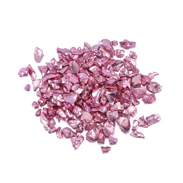 MesaSe 2 Bag Crushed Stone Filler Beautiful Wear Resistant Coloured Glaze Mini Chips Decorative Rocks for Home