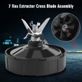 thumbnail image 3 of WALFRONT 1000W 1500W Blender Juicer Replacement Juice Extractor Bottom Blade Assembly with 7 Fins, Blender Replacement Blade, Blender Bottom Blade, 3 of 8