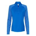 thumbnail image 1 of Adidas Chandail à Demi-Glissière à Rayures pour Femmes, G, Bleu Gloire, 1 of 3