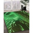 thumbnail image 3 of Ahgly Tapis Rectangulaire Lavable en Machine Intérieur Transitionnel Vert Forêt Foncé, 3 Pieds x 5 Pieds, 3 of 7
