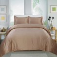 thumbnail image 1 of Home Sweet Collection 3 Pc Solid Egyptian Cotton Duvet set (Queen, Taupe), 1 of 4