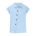 thumbnail image 3 of Birdeem Chemise Décontractée d'Été pour Femme, Ample, à Boutons, en Coton et Lin, Col Montant, 3 of 6