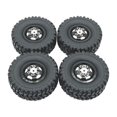 thumbnail image 3 of lionlar 4 Pcs Roues et Pneus de Voiture RC Pneus RC avec Jante de Roue, Remplacer Pièce de Mise à Niveau RC Noir, 3 of 9