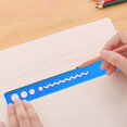 thumbnail image 2 of ZTTD 1 PCS Flexible Ruler Bendable Unbreakable Safe Soft Transparent Clear Shatterproof Clear Rulers Straight Flat Plastic Ruler for Home Office Adults (Type3-Blue), 2 of 7
