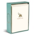 thumbnail image 1 of Graphique Elephant La Petite Presse Boxed Notecards - 10 Embossed and Embellished Gold Foil "Thanks a Ton" Elephant Notes with Matching Envelopes, 3.25" x 4.75, 1 of 4