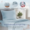 thumbnail image 4 of California Design Den Sheet Sets, Natural 100% Cotton Sheets, Soft Luxury 400 Thread Count Sateen Bedding Sheets Set, Deep Pocket Cooling Sheets, 4 of 8