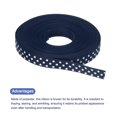 thumbnail image 3 of Uxcell Grosgrain Ribbons with White Dots Ribbon Bow Decoration Crafts Gift Wrapping Wedding Navy Blue 25 Yards 3/8 Inch, 3 of 7