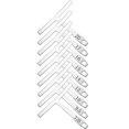 thumbnail image 1 of 9pcs Stainless Steel Understring Radius Gauge For Guitar Bass Setup Luthier Tool, 1 of 7