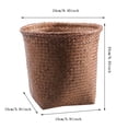 thumbnail image 3 of Home Textile Storage - Product Category Home Textile Storage 2 - Product Title Woven Waste for Rattan Style Small Garbage Can for Bedroom Bathroom Kitchen - Modern and Durable, 3 of 5