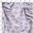 thumbnail image 3 of Soimoi Purple Silk Fabric Rose Floral Fabric Prints By Yard 44 Inch Wide, 3 of 6