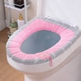 thumbnail image 5 of Oefntac jusqu'à 40 % de Réduction Housse de Siège de Toilette Cadeaux Automne et Hiver Lavable Peluches Bicolores avec Poignée, 5 of 5