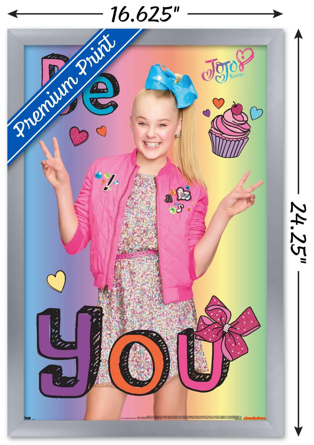 JoJo Siwa - Be You Wall Poster, 22.375" x 34"
