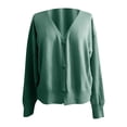 thumbnail image 3 of Cardigan en Tricot Uni à Boutons pour Femme, Veste à Manches Longues, 3 of 9