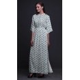 thumbnail image 2 of Bimba Robe Longue en Rayonne Tie & Dye Shibori pour Femmes Boho Plage Cocktail Fête Maxi Robe Fendue-TG, 2 of 6