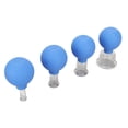 thumbnail image 2 of Glass Cupping Tool, Silicone Vacuum Suction Reduce Cellulite Portable Lymphatic Drainage Promote Blood Circulation 4pcs  For Back Blue, 2 of 8
