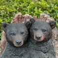 thumbnail image 3 of Couple Black Bears in Stump Garden Statue, 3 of 5