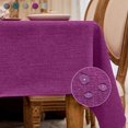 thumbnail image 1 of BALCONY & FALCON Rectangle Tablecloth Heavy Water Proof Table Cloth Decorative Linen Tablecloths for Dining Parties Kitchen Use (Purple, 47x47), 1 of 6