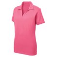 thumbnail image 1 of Gravity Threads Polo en Maille de Course pour Femmes - Rose Vif - 2X-grand, 1 of 1