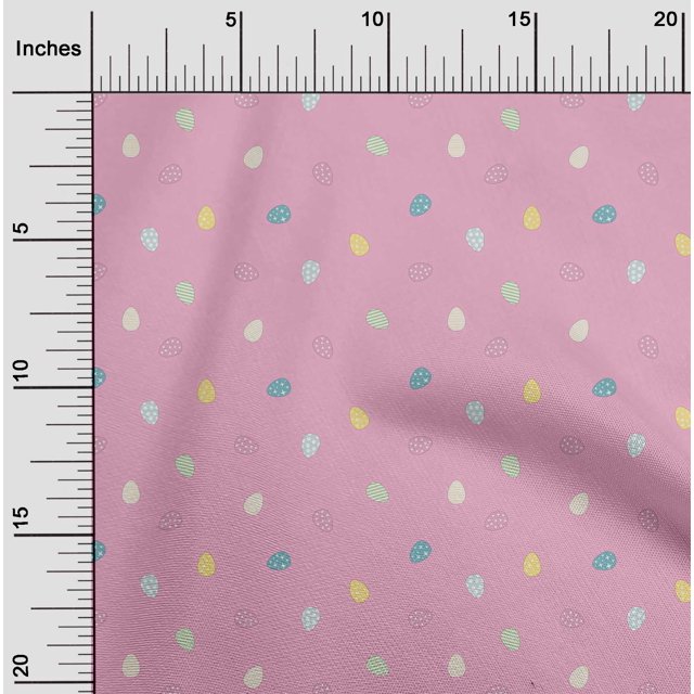 oneOone Cotton Flex Fabric Egg Easter Print Fabric BTY 40 Inch Wide