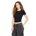 thumbnail image 4 of No Boundaries Women's Rib Baby Tee, 4 of 5