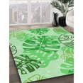 thumbnail image 3 of Ahgly Company Tapis d'Intérieur Lavable en Machine Carré Vert Jade, 3 Pieds Carré, 3 of 7