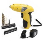 WorkPro 4.8V Cordless Screwdriver,4.8V Stubby Drill,Drill Bits and Screwdriver Bits