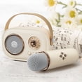 thumbnail image 4 of Feltree Mini Karaoke Machine Karaoke Machine for Kids and Adults Cute Karaoke with Microphone Set Portable Bluetooth Speaker with Microphone Retro Handheld Style For, 4 of 8
