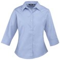thumbnail image 1 of Premier Womens Poplin 3/4 Sleeve Blouse, 1 of 3