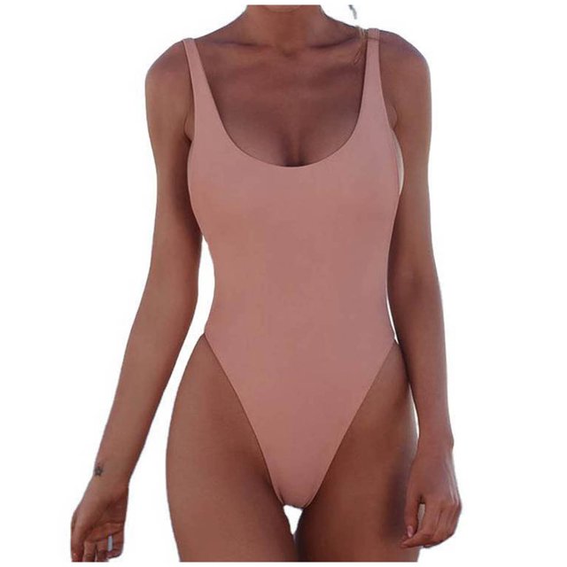 High Waist Bikini Swimsuit for Women Womens One-Piece Swimsuit with Micro Elastic Suspender and Open Back Bikini Swimsuit High Waist Swimsuit for Women High Cut Swimsuits for Women