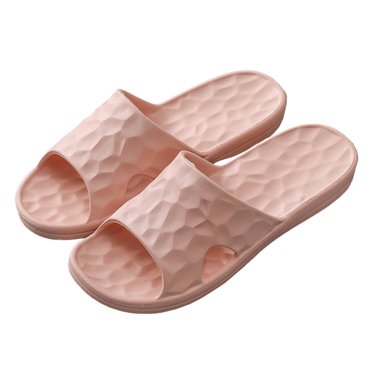 Women's Slide Sandals, Non-Slip Shower Slipper Indoor Bathroom House Shoes Soft Sole