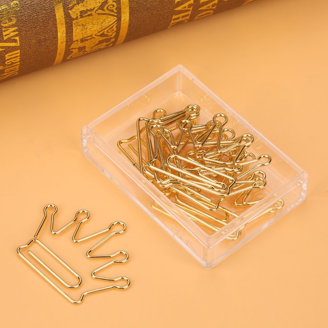 Small Box 10 Pieces Lovely Paper Clips Bookmark Clip, Stationery Supplies, For School Stationery Office DIY Photo Album Clips Bookmarks Daily File Documents
